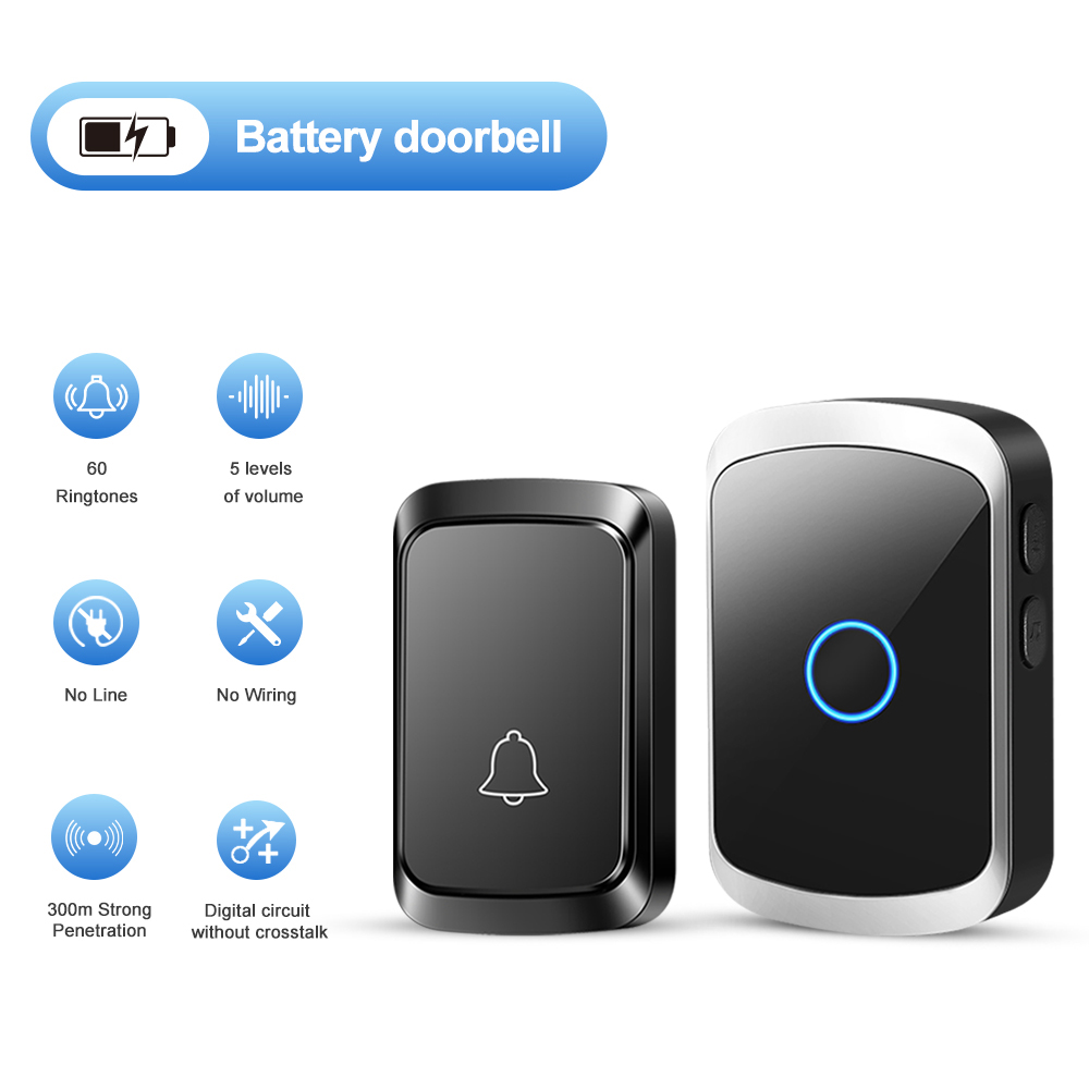 Smart Home Theater - Kit de campainha inteligente sem fio,