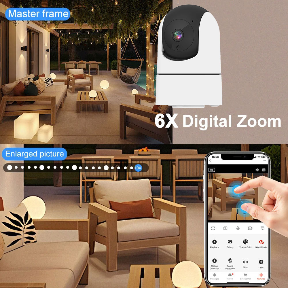 Smart Home Battery Camera Ezviz - Câmera WiFi 6MP Tuya Smart Home