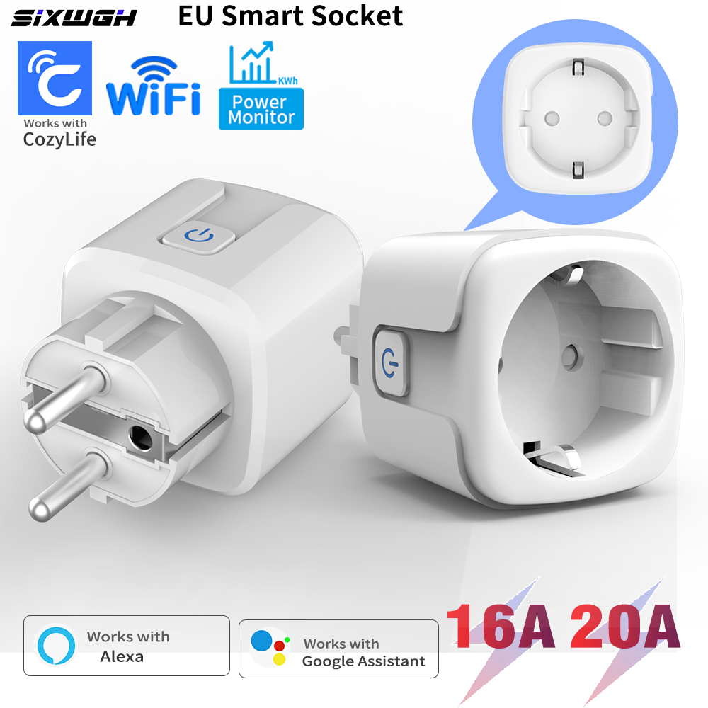 Smart Home Energy App - Tomada Inteligente WiFi 20A/16A com Plugue