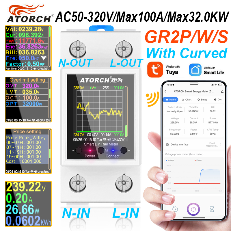 Smart Home Energy App - ‌ Gr2pws tuya wifi inteligente medidor