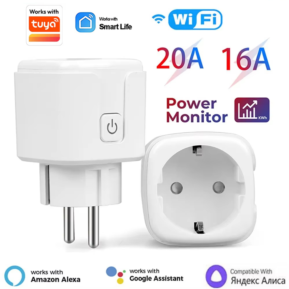 Smart Home Energy App - Tomada Inteligente Wi-Fi 20A EU com