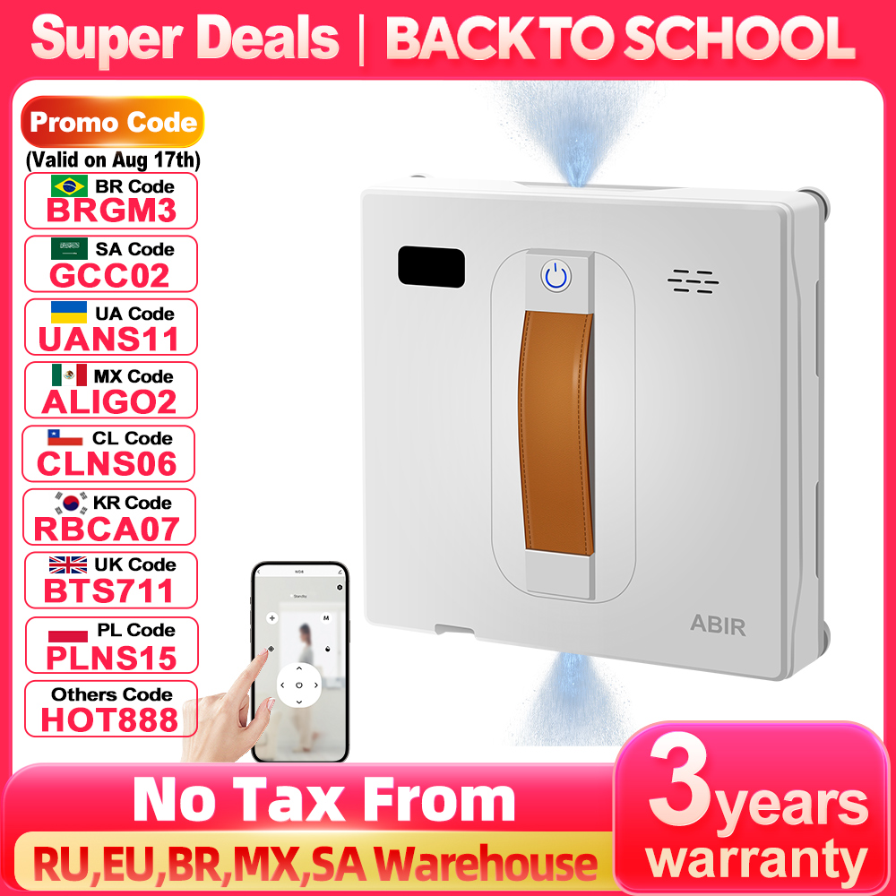Smart Home For Windows - Robô Lavador de Janelas ABIR WD8,