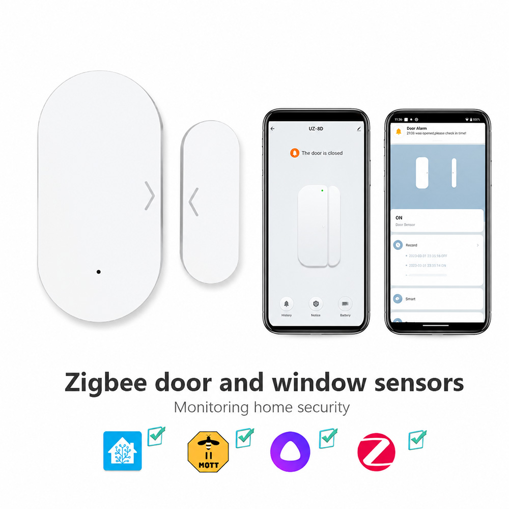 Smart Home Tablet - Sensor de Porta/Janela Zigbee 3.0 com