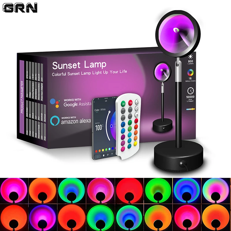 Smart LED Sunset Lamp, Lâmpada - Smart Home For Windows avaliação e preço