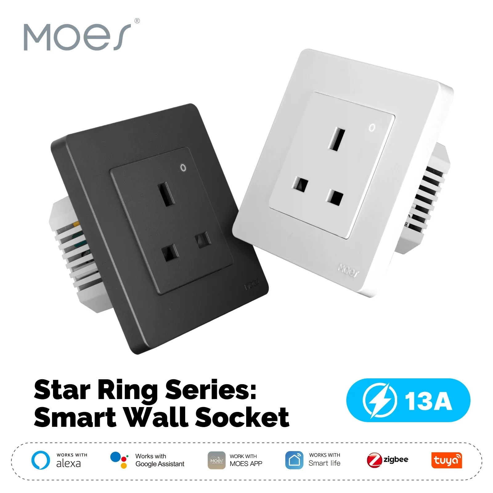 Tomada Inteligente MOES Tuya Z - Smart Home Energy App avaliação e preço