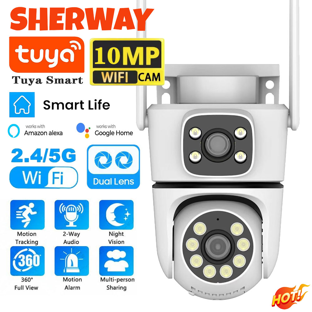 10mp tuya 5g wifi câmera ptz 4 - Smart Home Battery Camera Ezviz avaliação e preço
