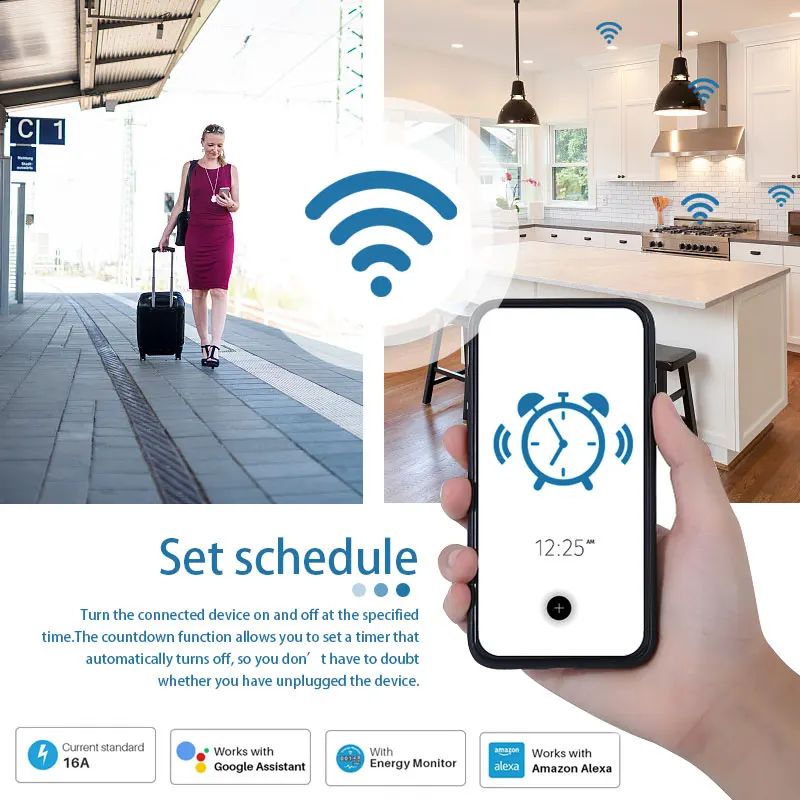 Tomada Inteligente Wi-Fi 20A E - Smart Home Energy App avaliação e preço