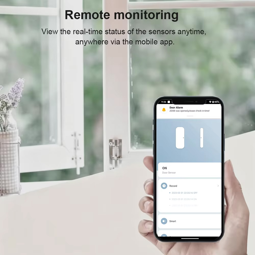 Sensor de Porta/Janela Zigbee  - Smart Home Tablet avaliação e preço