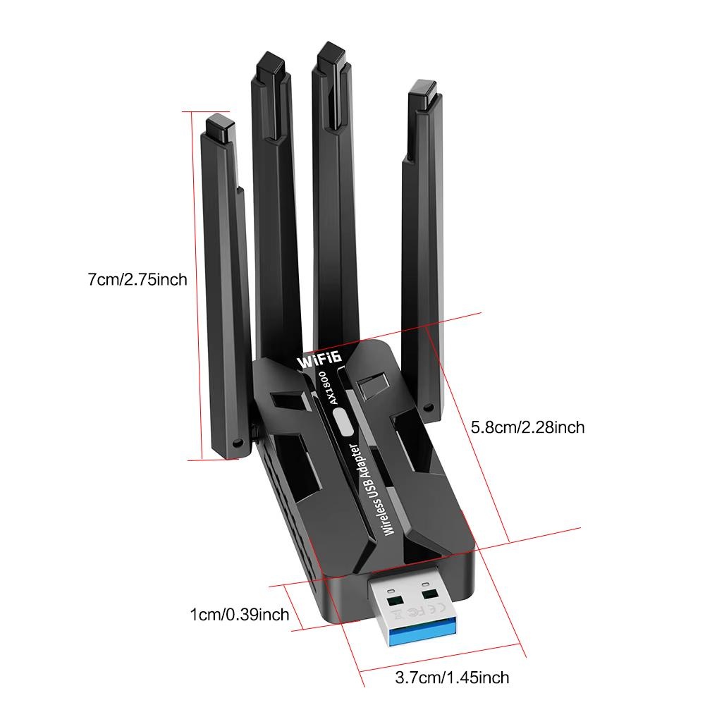 Adaptador WiFi 6 USB 3.0 1800  - Smart Home For Pc avaliação e preço