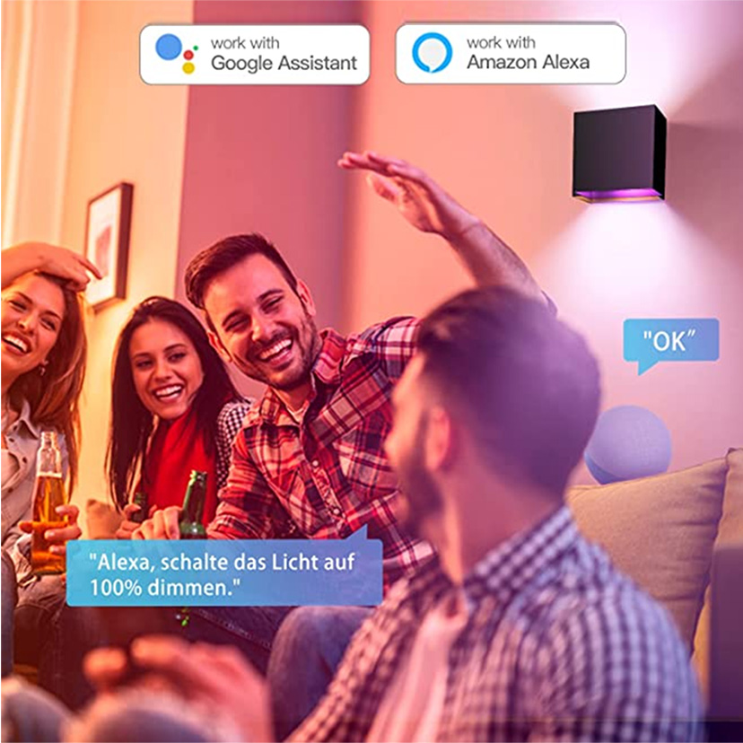 Tuya Smart WiFi LED Cube Lâmpa - Smart Home Interior avaliação e preço