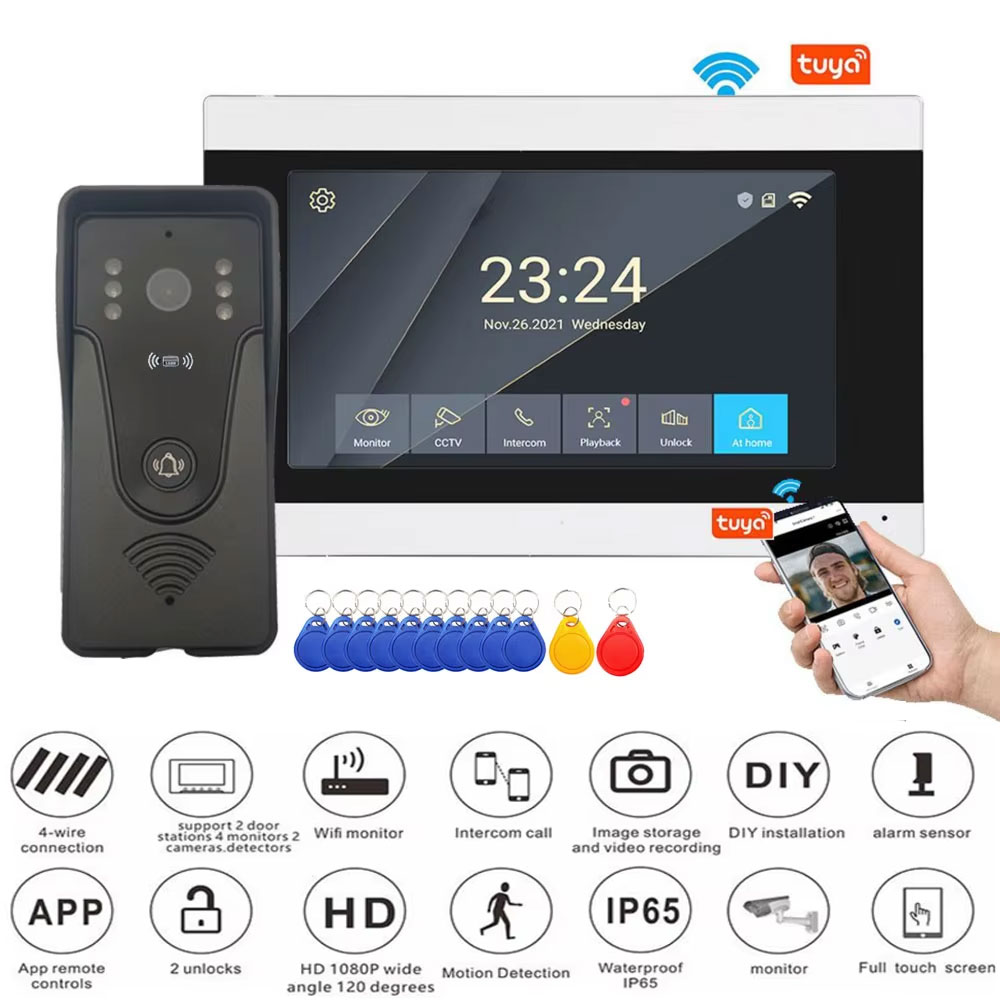 Tuya 1080p 7 Polegada tela de  - Smart Home Battery Camera Ezviz avaliação e preço