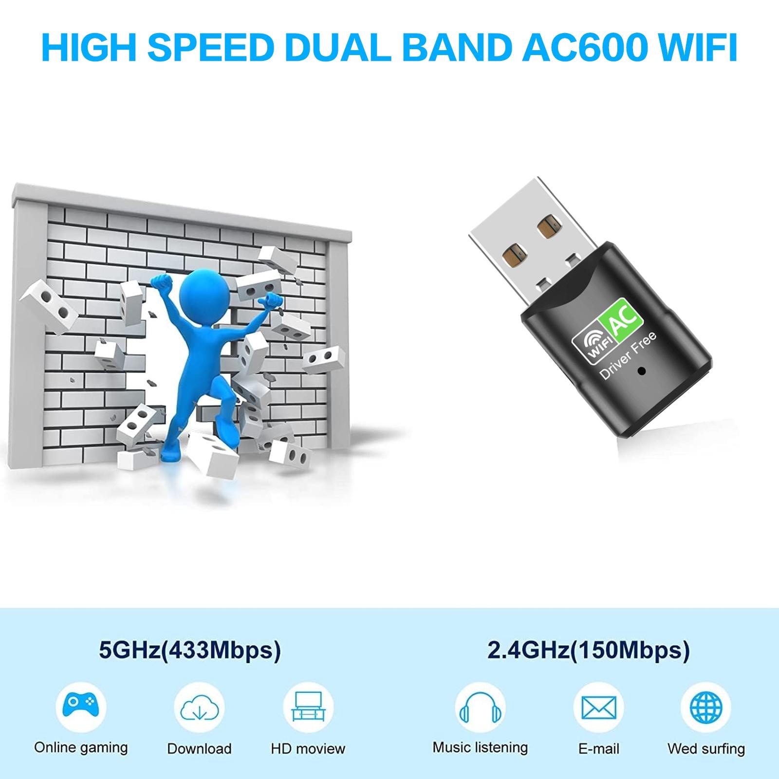 Adaptador wi-fi usb ac600, min - Smart Home For Pc avaliação e preço