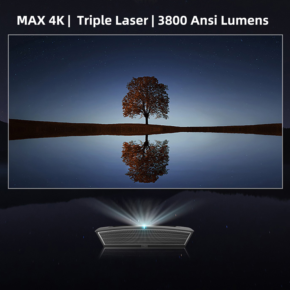 Projetor a Laser Triplo DLP 4K - Smart Home Theater avaliação e preço